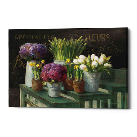 Image of 'Les Fleurs Printemps on Black' by Danhui Nai, Canvas Wall Art