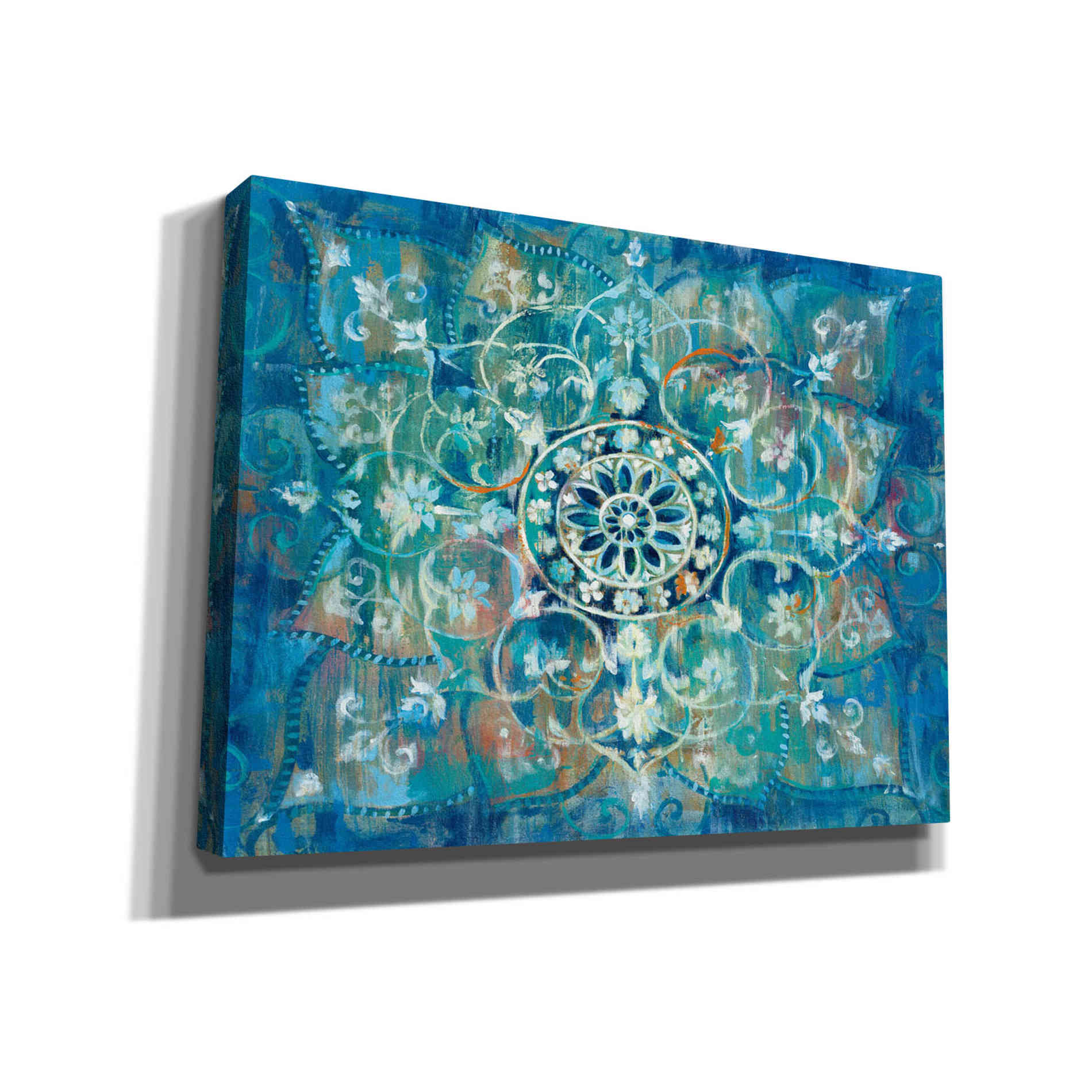 'Mandala in Blue I' by Danhui Nai, Canvas Wall Art