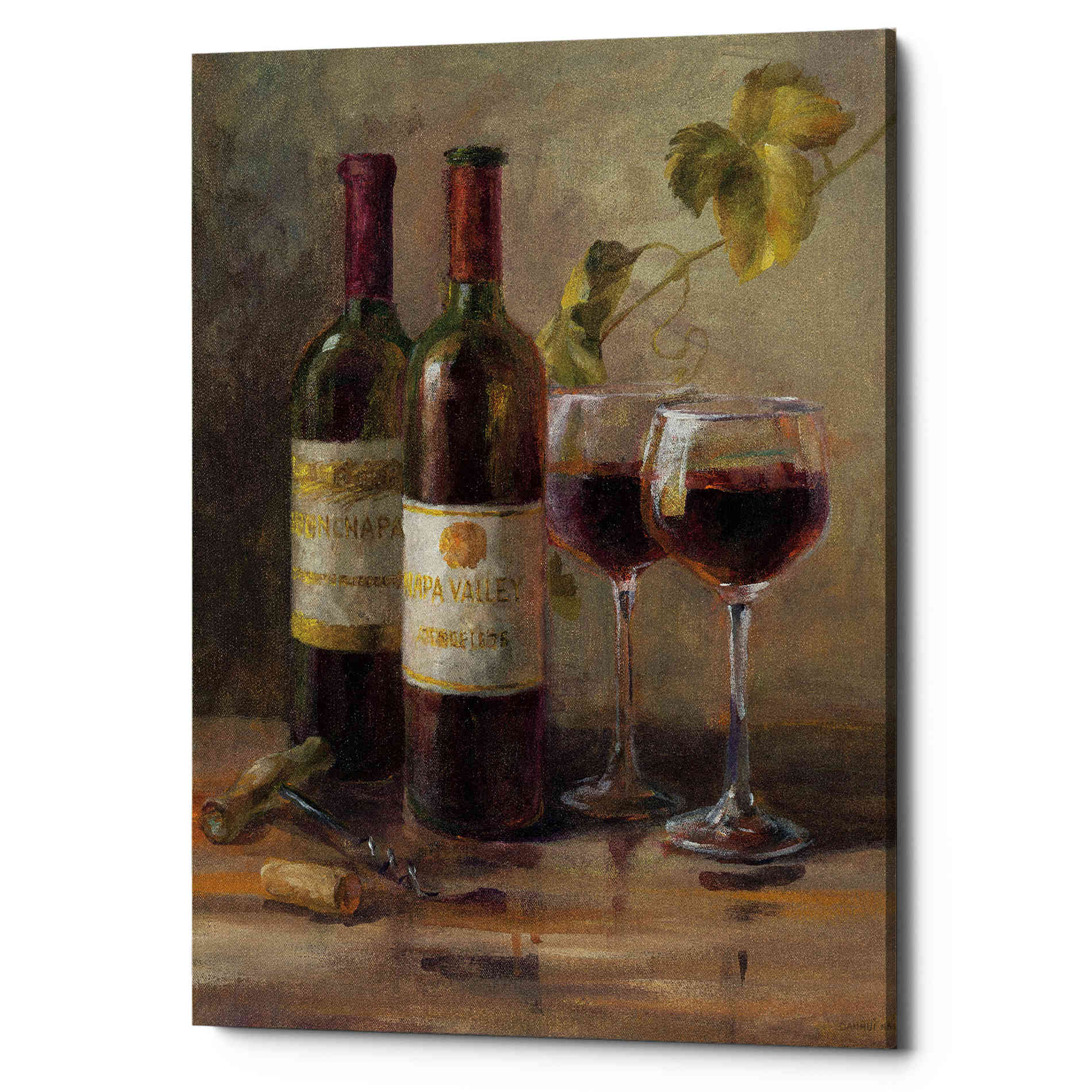 'Opening the Wine I' by Danhui Nai, Canvas Wall Art