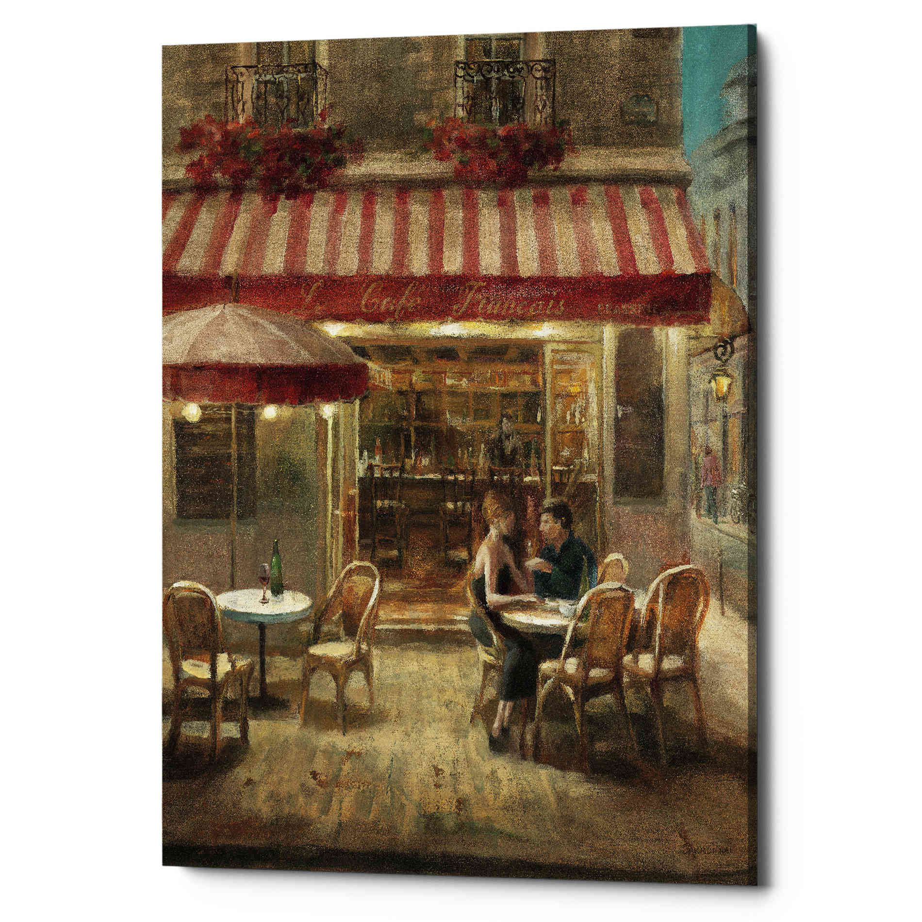 'Paris Cafe II Crop' by Danhui Nai, Canvas Wall Art