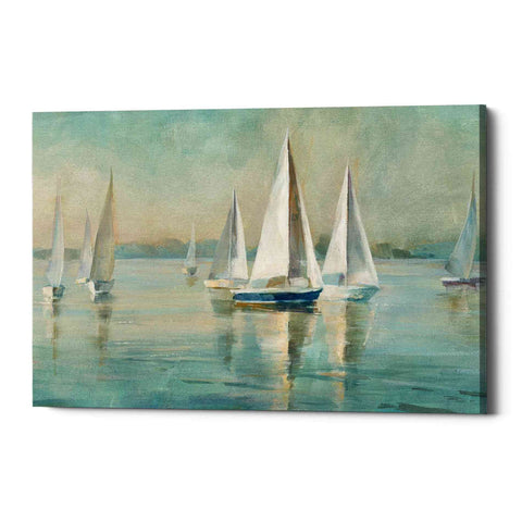 Image of 'Sailboats At Sunrise' by Danhui Nai, Canvas Wall Art