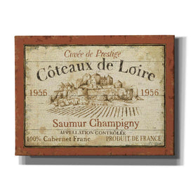'French Wine Label II' by Daphne Brissonet, Canvas Wall Art