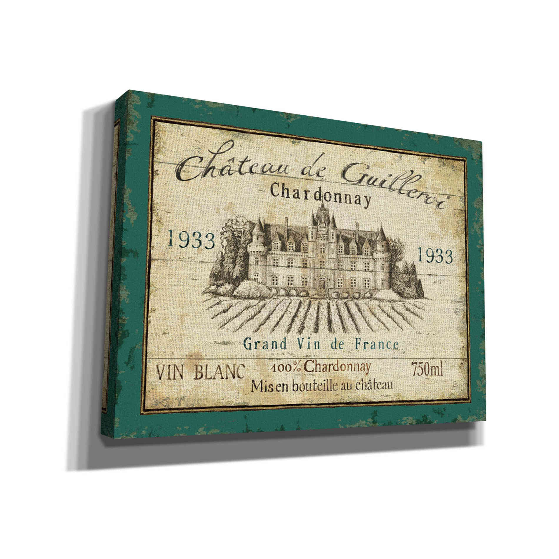'French Wine Label IV' by Daphne Brissonet, Canvas Wall Art
