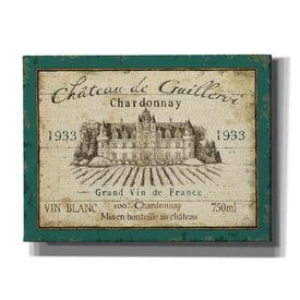 'French Wine Label IV' by Daphne Brissonet, Canvas Wall Art