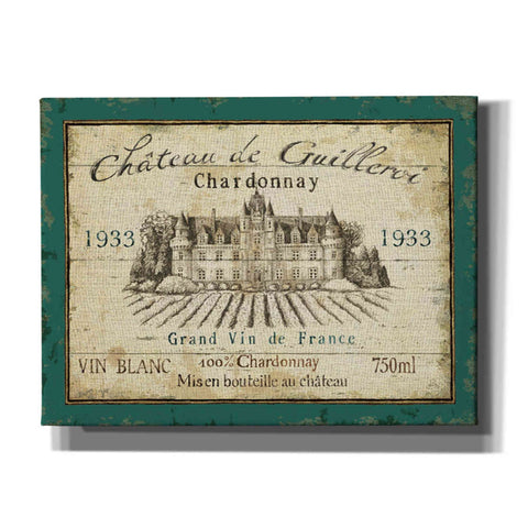 Image of 'French Wine Label IV' by Daphne Brissonet, Canvas Wall Art