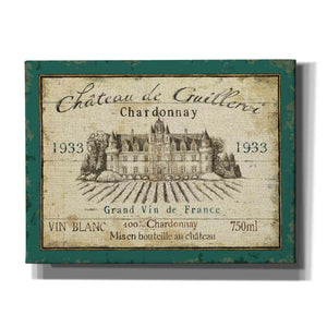 'French Wine Label IV' by Daphne Brissonet, Canvas Wall Art