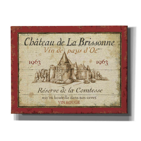 Image of 'French Wine Label I' by Daphne Brissonet, Canvas Wall Art