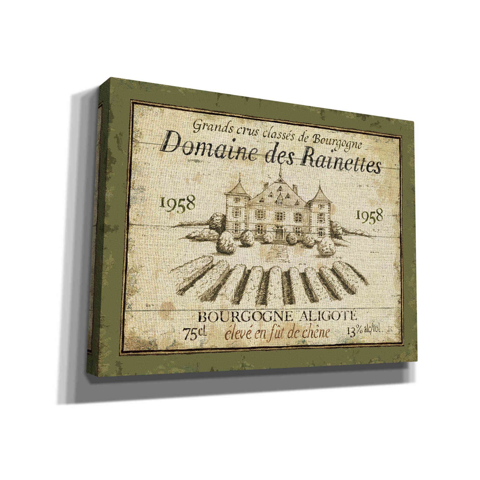 'French Wine Label III' by Daphne Brissonet, Canvas Wall Art