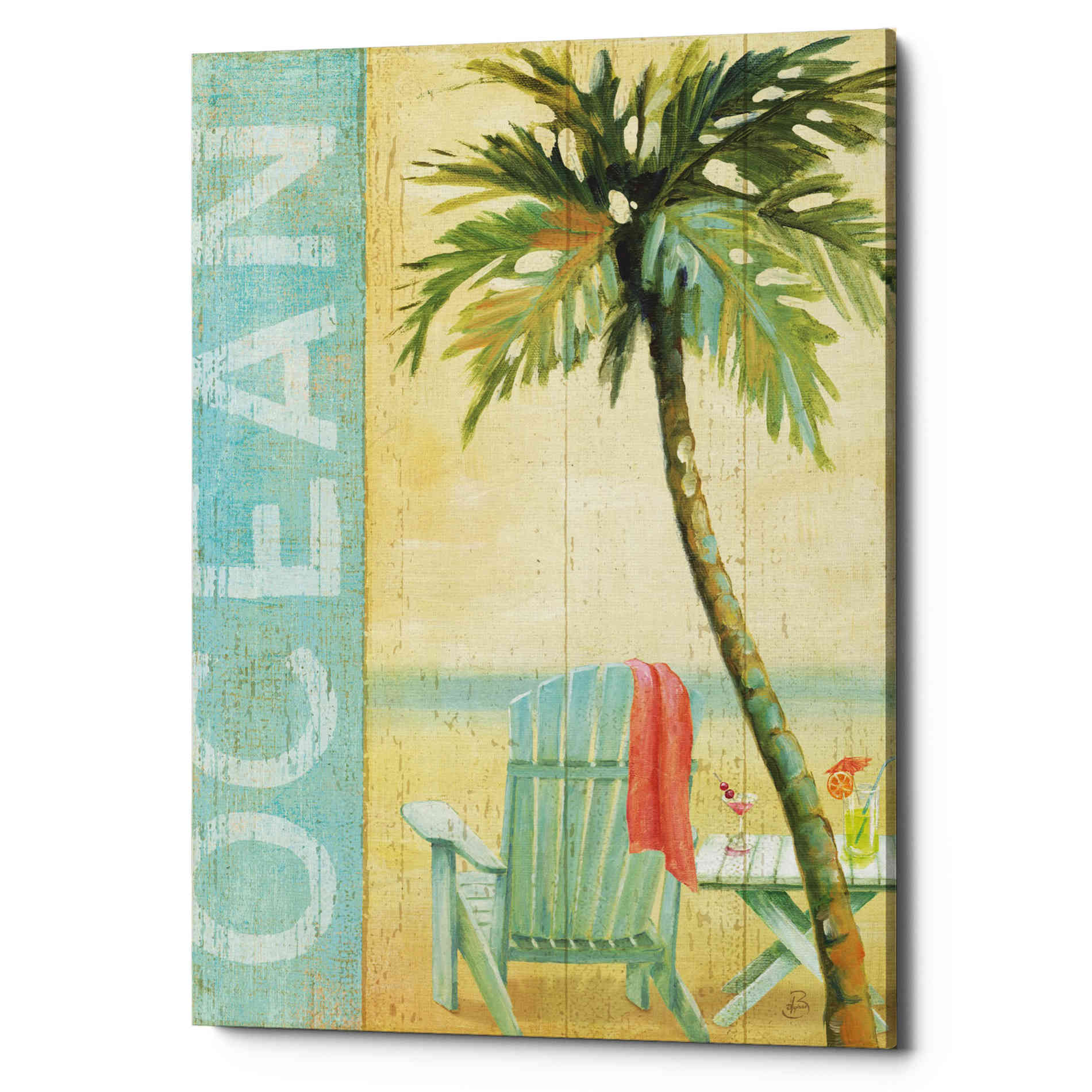 'Ocean Beach II' by Daphne Brissonet, Canvas Wall Art