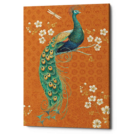 'Ornate Peacock IX Spice' by Daphne Brissonet, Canvas Wall Art