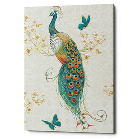 'Ornate Peacock XA' by Daphne Brissonet, Canvas Wall Art