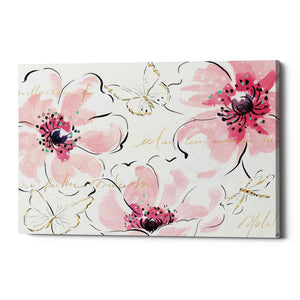 'Simply Pink I' by Daphne Brissonet, Canvas Wall Art