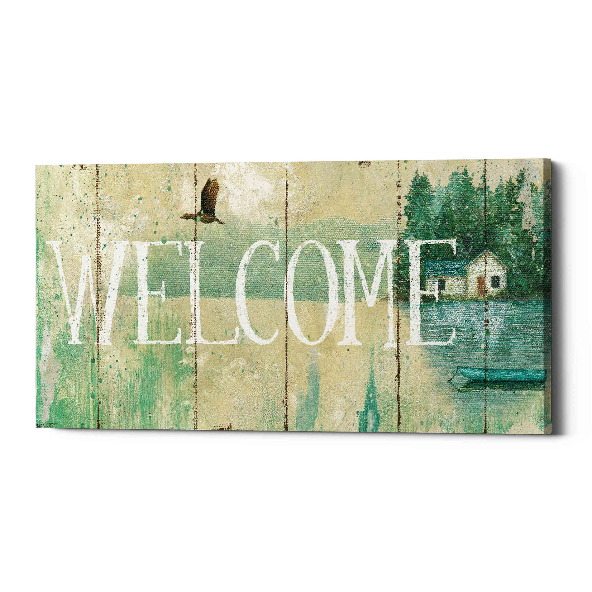 'Waterside Lodge III' by Daphne Brissonet, Canvas Wall Art