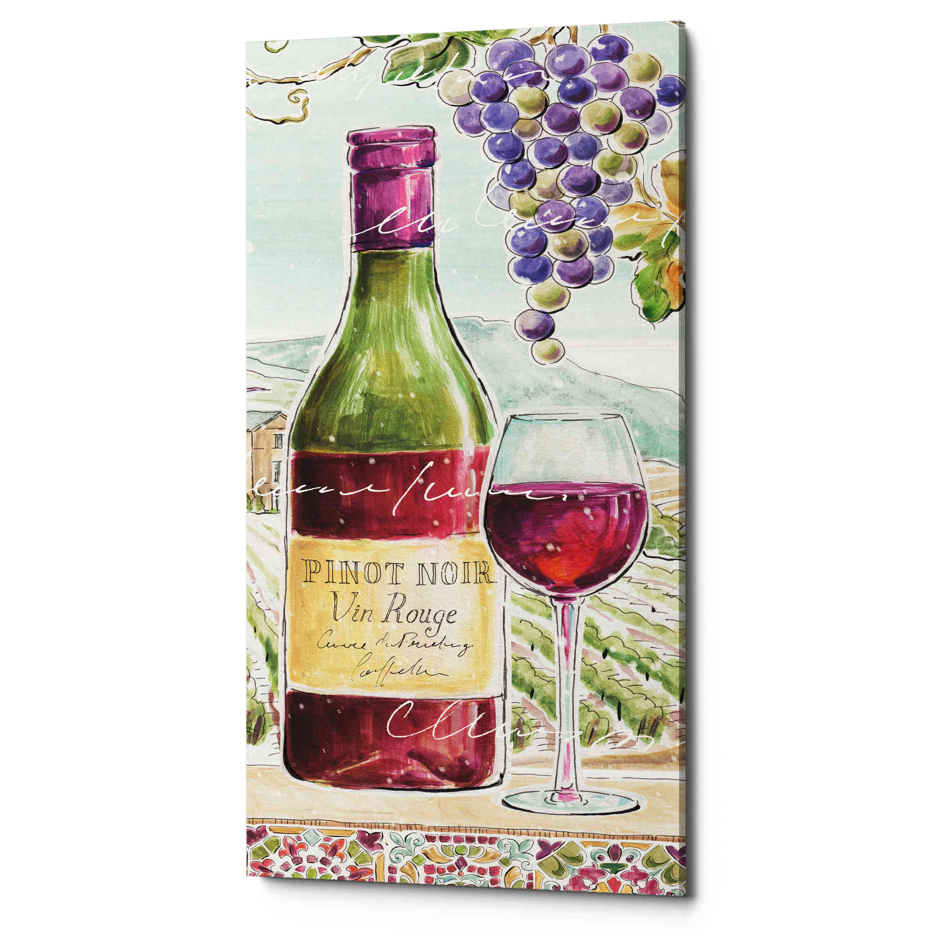 'Wine Country VI' by Daphne Brissonet, Canvas Wall Art