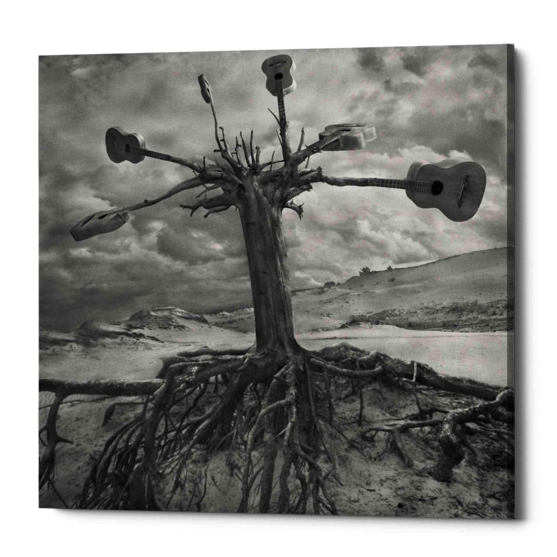 'Gitarodrzew' by Dariusz Klimczak, Canvas Wall Art