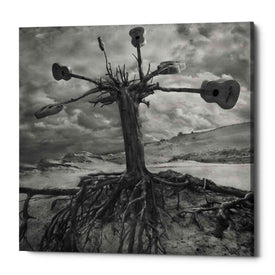 'Gitarodrzew' by Dariusz Klimczak, Canvas Wall Art