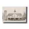 'Christmas Star Barn with Lights' by Lori Deiter, Canvas Wall Art,Size A Landscape