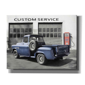'Gulf Service Station' by Lori Deiter, Canvas Wall Art,Size B Landscape
