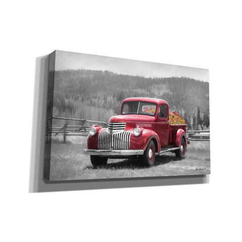 Image of 'American Made with Flowers' by Lori Deiter, Canvas Wall Art,Size A Landscape