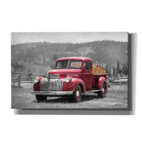 Image of 'American Made with Flowers' by Lori Deiter, Canvas Wall Art,Size A Landscape