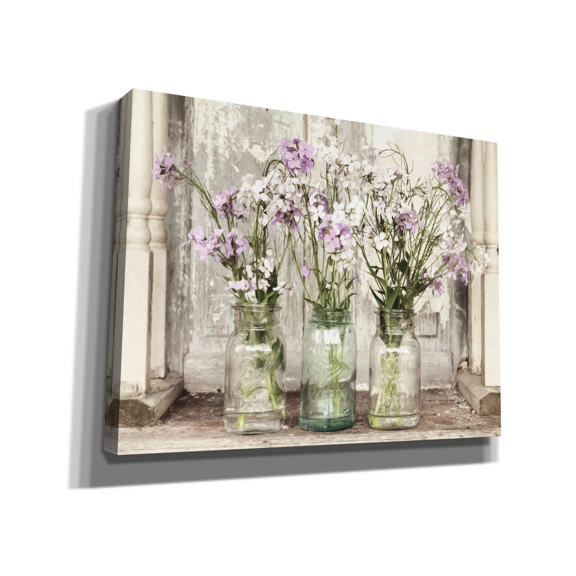 'Roadside Beauties' by Lori Deiter, Canvas Wall Art,Size B Landscape