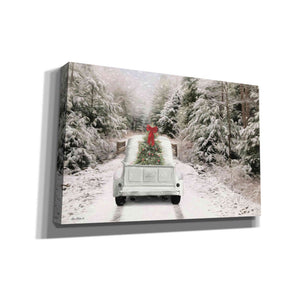 'Picking Up the Tree' by Lori Deiter, Canvas Wall Art,Size A Landscape