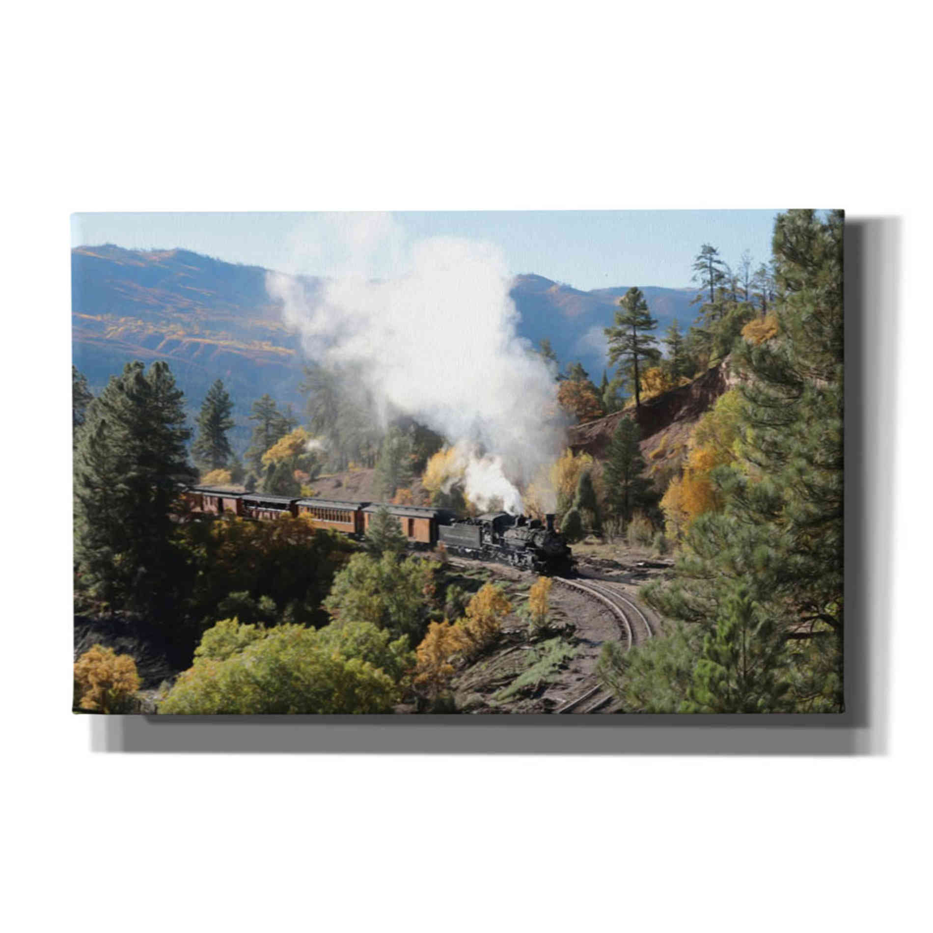 'Durango Silverton Train IV' by Lori Deiter, Canvas Wall Art,Size A Landscape