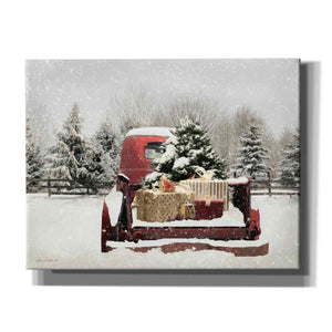 'Snowy Presents' by Lori Deiter, Canvas Wall Art,Size B Landscape