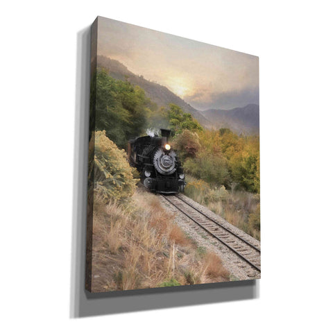 Image of 'Durango Train at Sunset' by Lori Deiter, Canvas Wall Art,Size B Portrait