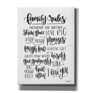'Family Rules' by Imperfect Dust, Giclee Canvas Wall Art