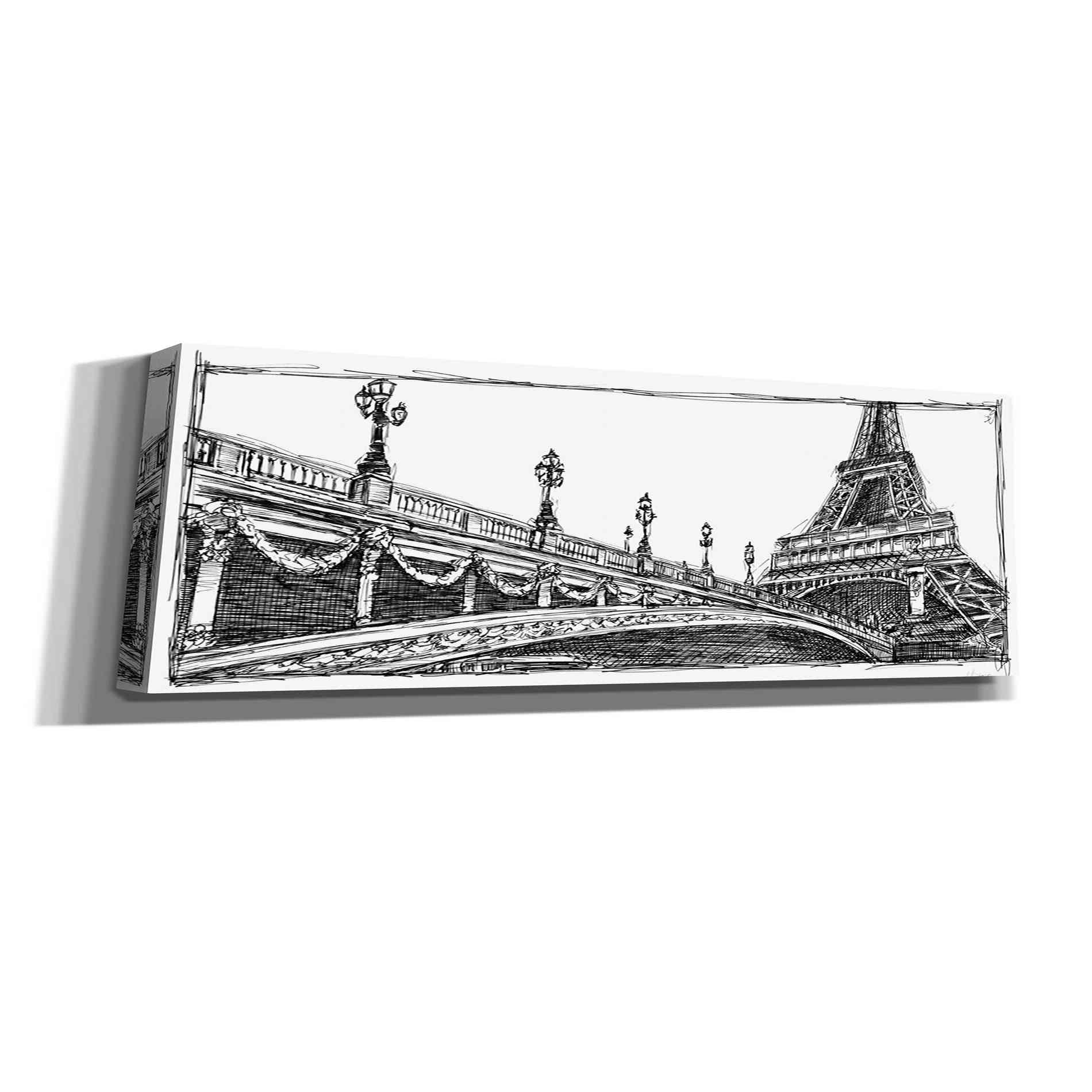 'Study of Paris' by Ethan Harper Canvas Wall Art,Size 3 Landscape
