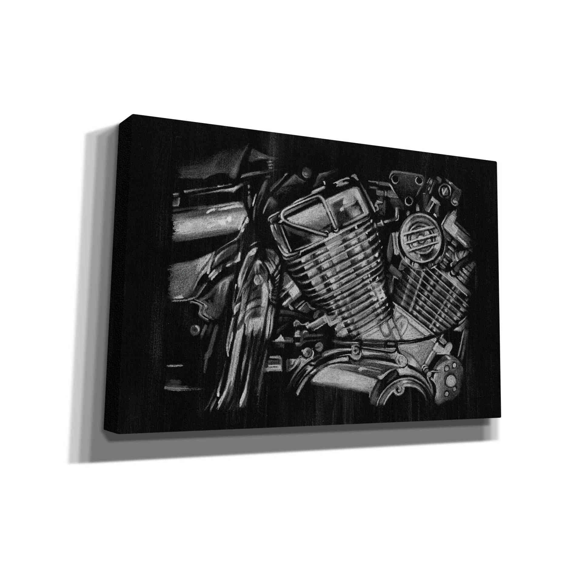 'Polished Chrome I' by Ethan Harper Canvas Wall Art,Size A Landscape