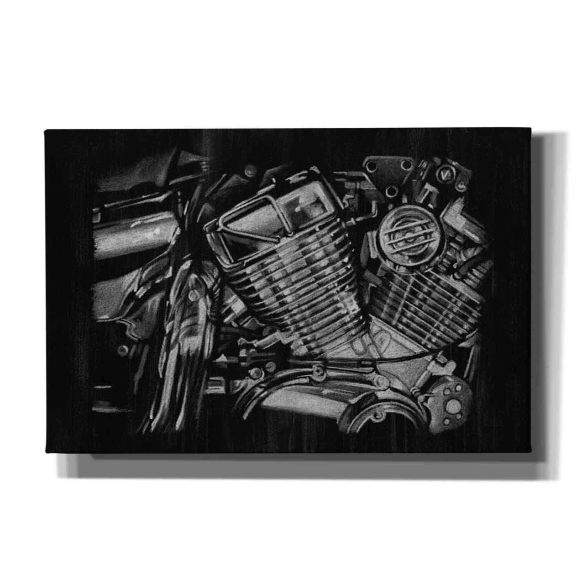 'Polished Chrome I' by Ethan Harper Canvas Wall Art,Size A Landscape