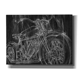 'Motorcycle Mechanical Sketch I' by Ethan Harper Canvas Wall Art,Size B Landscape