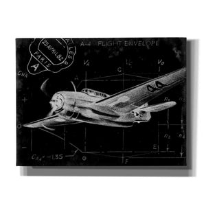 'Flight Schematic II' by Ethan Harper Canvas Wall Art,Size B Landscape