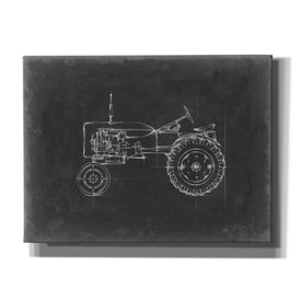 'Tractor Blueprint III' by Ethan Harper Canvas Wall Art,Size B Landscape
