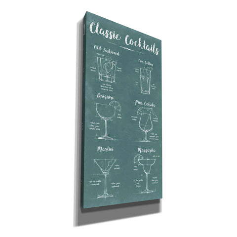 Image of 'Mixology Infograph' by Ethan Harper Canvas Wall Art,Size 2 Portrait