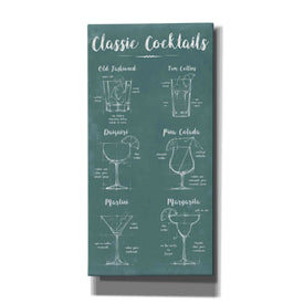 'Mixology Infograph' by Ethan Harper Canvas Wall Art,Size 2 Portrait