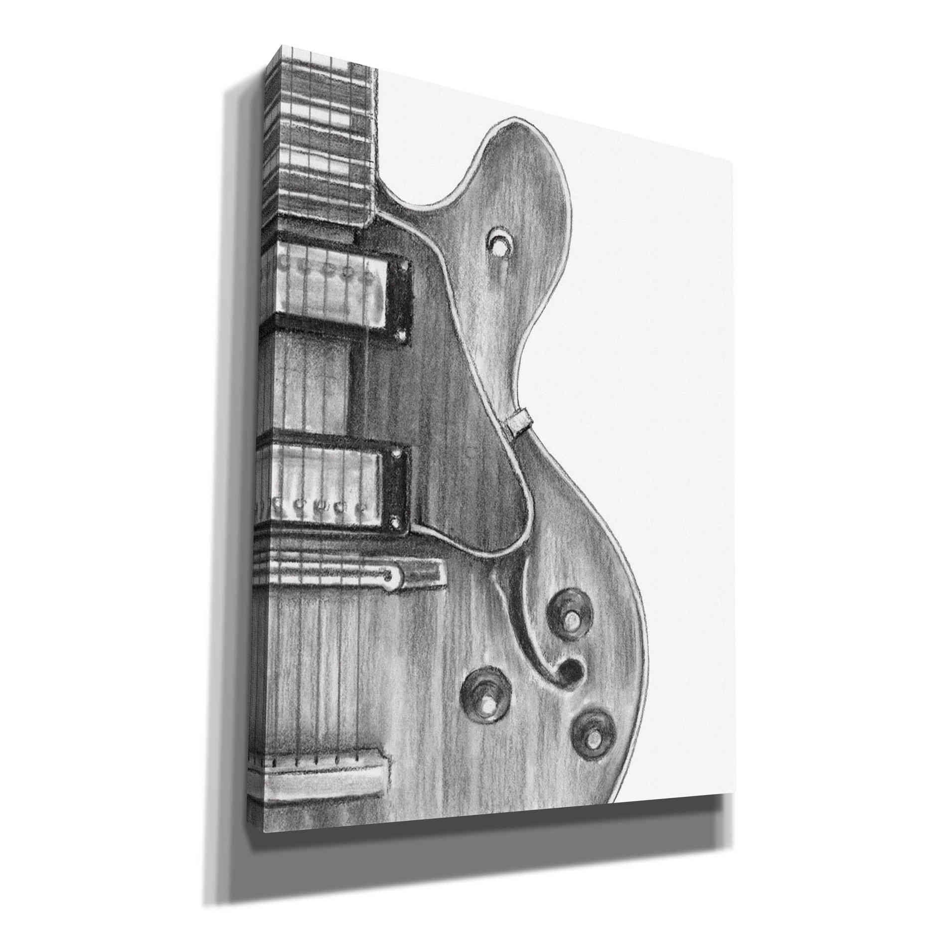 'Stringed Instrument Study IV' by Ethan Harper Canvas Wall Art,Size B Portrait