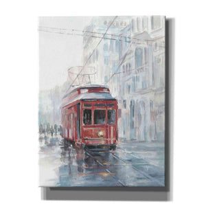 'Watercolor Streetcar Study II' by Ethan Harper Canvas Wall Art,Size B Portrait