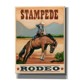 'Stampede Rodeo' by Ethan Harper Canvas Wall Art,Size B Portrait