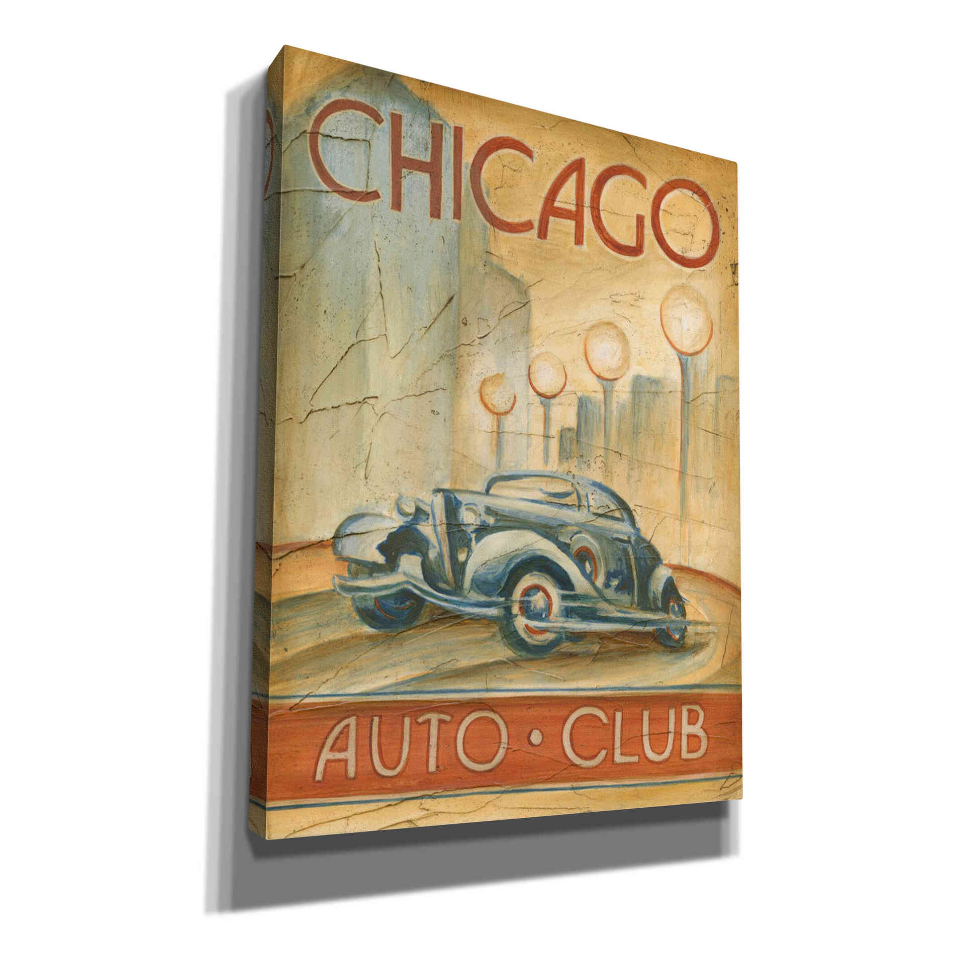 'Chicago Auto Club' by Ethan Harper Canvas Wall Art,Size B Portrait