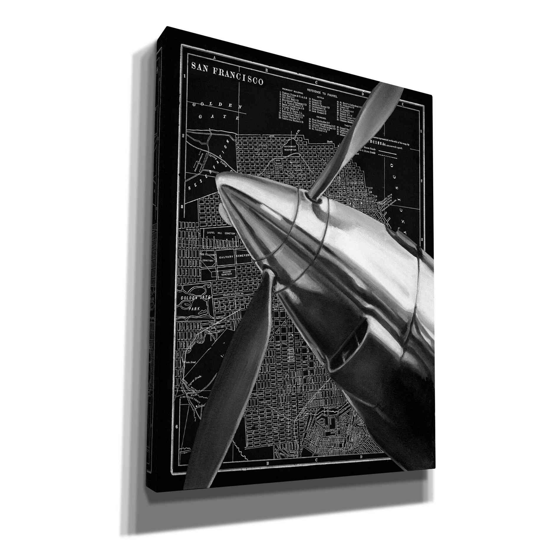 'Vintage Plane II' by Ethan Harper Canvas Wall Art,Size B Portrait