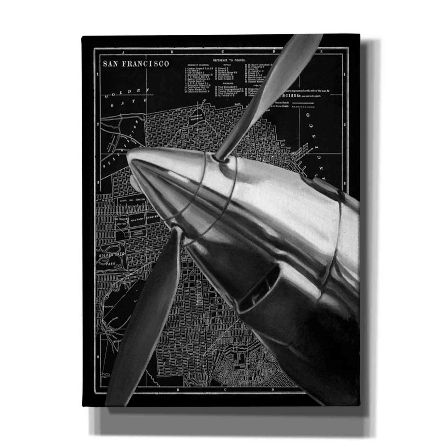 'Vintage Plane II' by Ethan Harper Canvas Wall Art,Size B Portrait