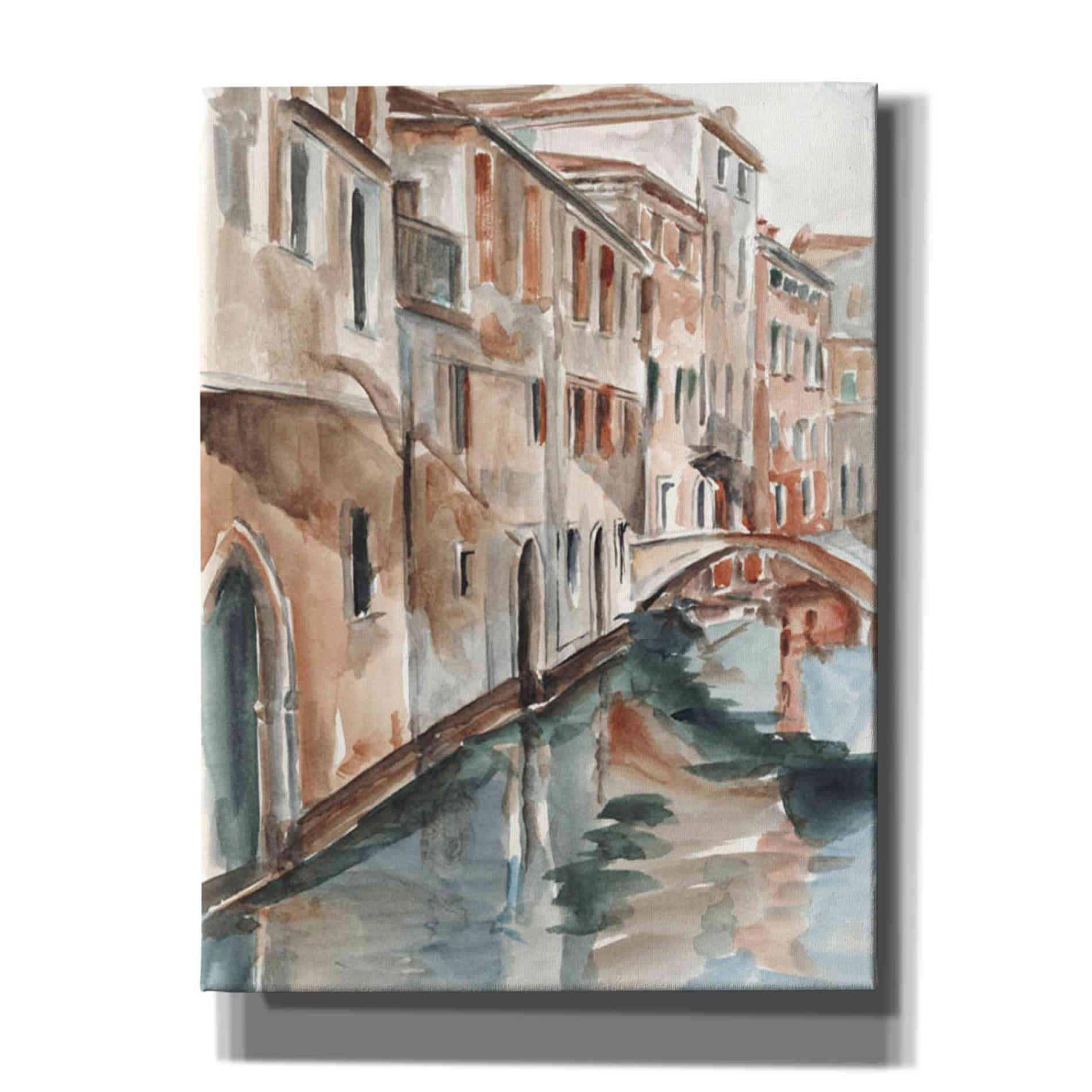 'Venetian Watercolor Study II' by Ethan Harper Canvas Wall Art,Size C Portrait