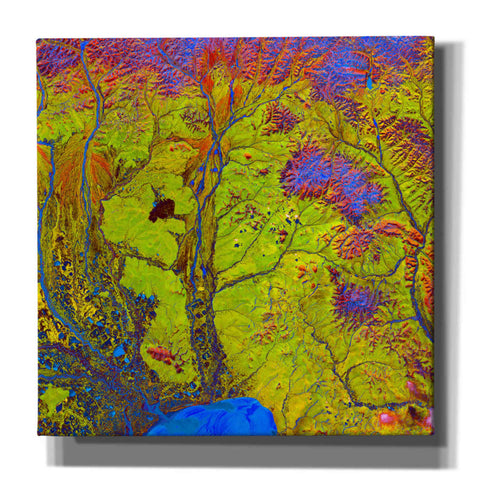 Image of 'Earth As Art: Siberian Ribbons' Canvas Wall Art
