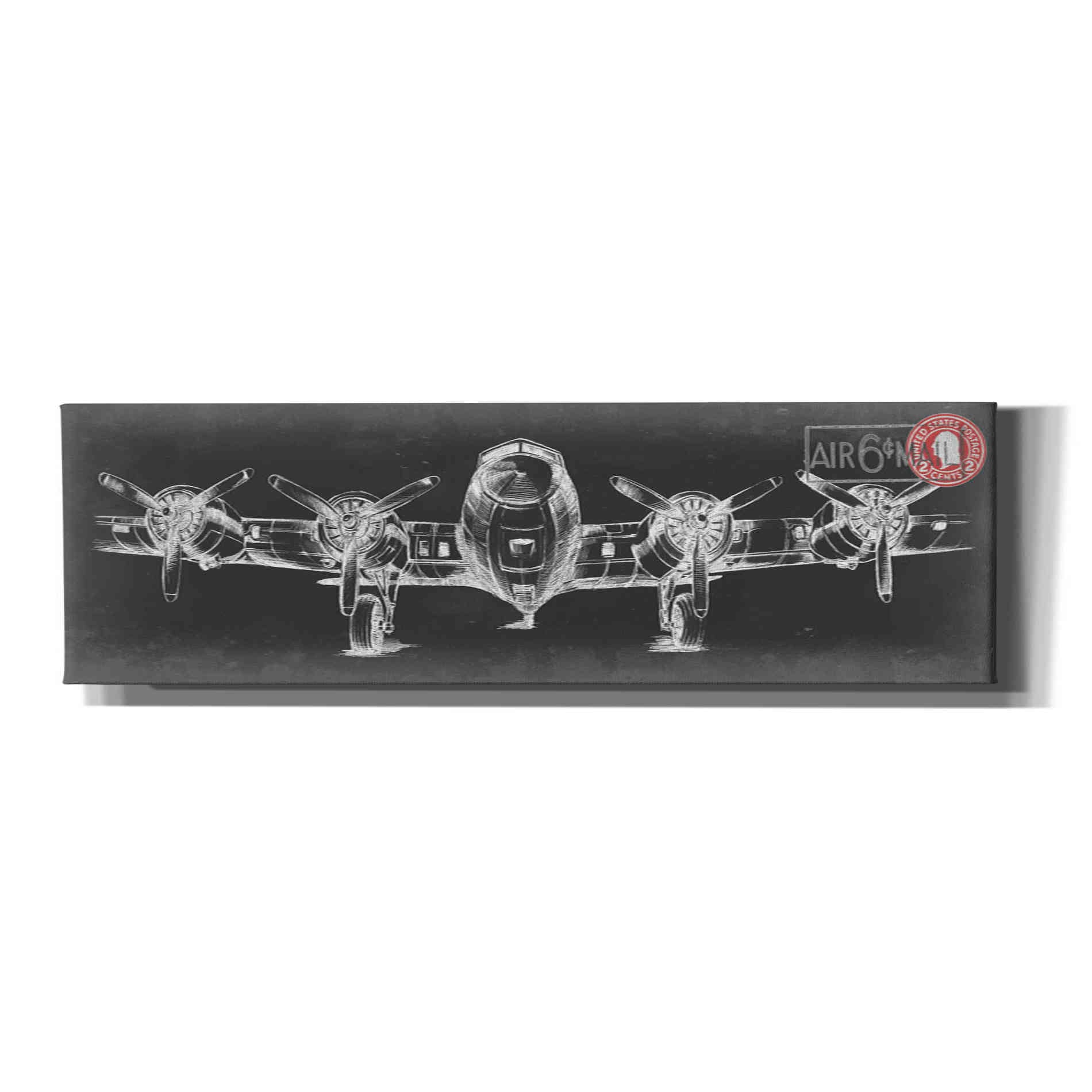'Aeronautic Collection F' by Ethan Harper Canvas Wall Art,Size 3 Landscape