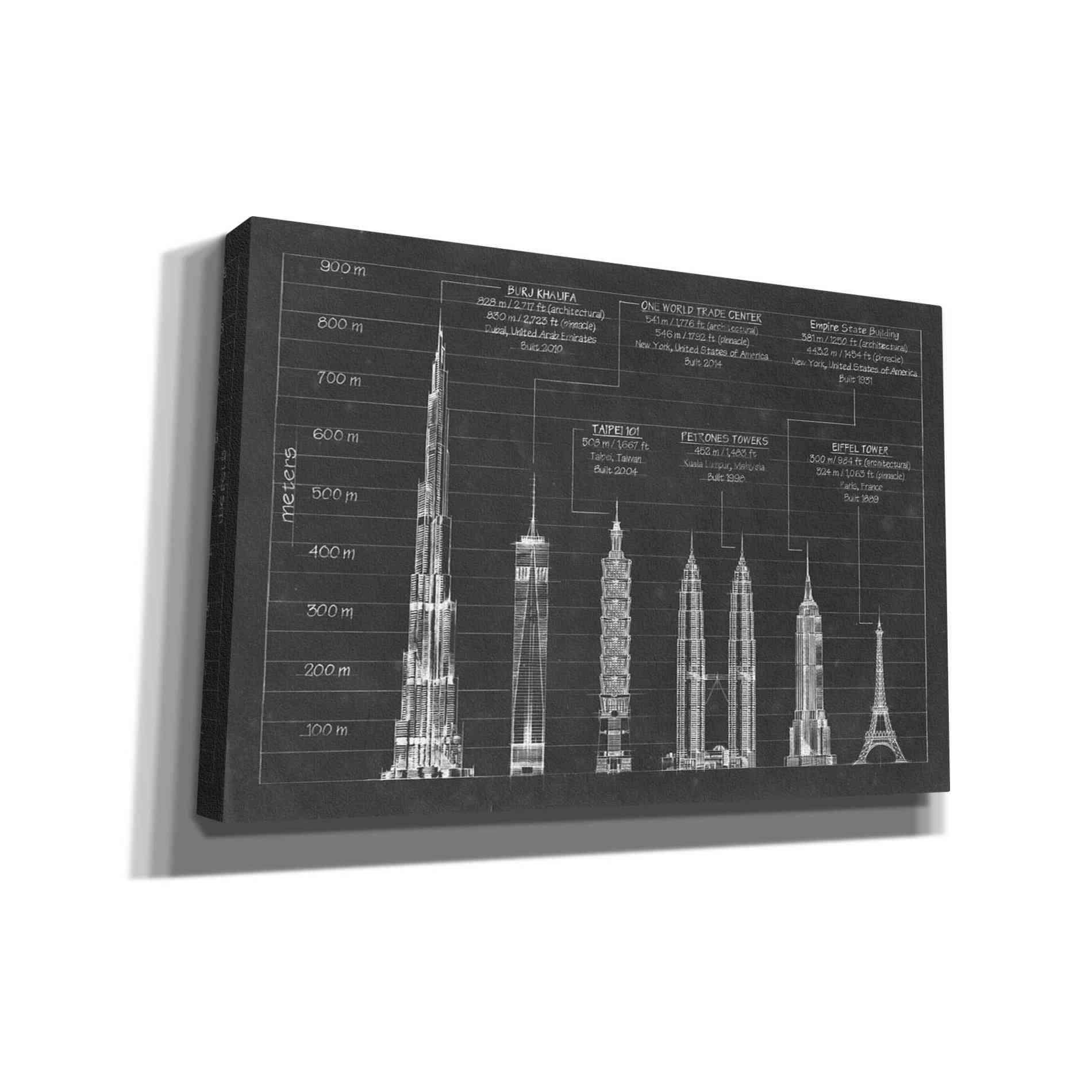 'Architectural Heights' by Ethan Harper Canvas Wall Art,Size A Landscape