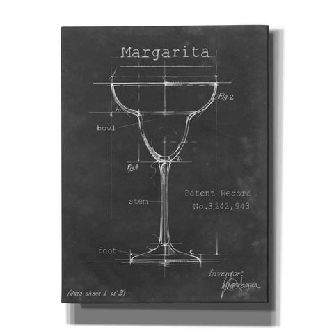Image of 'Barware Blueprint VI' by Ethan Harper Canvas Wall Art,Size C Portrait