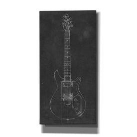'Electric Guitar Blueprint II' by Ethan Harper Canvas Wall Art,Size 2 Portrait